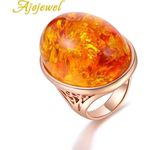 Ajojewel Size 7-9 Large Women Oval Rings Jewelry Bride Wedding Gift Nice Gift