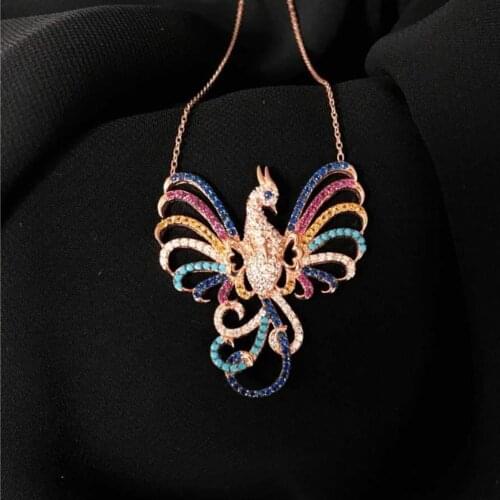 Phoenix Model Women Silver Necklace