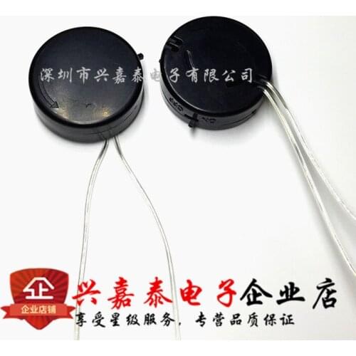 10pcs CR2032 button cell / battery box, round / belt switch, 2032 battery, 6V round face