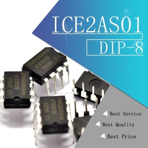 10pcs 2AS01 ICE2AS01 DIP-8 02 integrated circuit