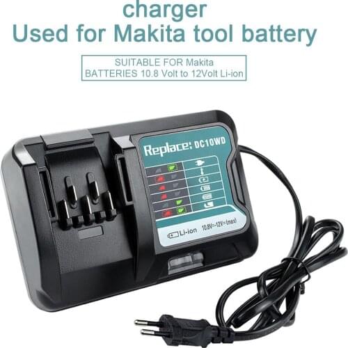 110V-220V AD/DC Adapter 12V Power Charger for MAKITA 10.8V 12V DC10WD BL1016 BL1021B BL1041B FD05 Supply Adapter EU US Plug