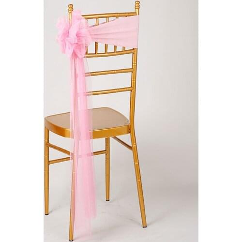 2018 Hot 100pcs/lot Wedding Decoration White Bow Tie Chair Sashes Stretch Lycra Chair Bands For Chiavari Chair Decor Party Favor