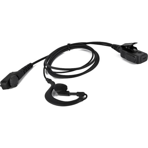 5pcs G-Shape Earpiece Earhook Headset Mic PTT for HYT Hytera Two Way Radio PD780 PD780G PD785 PD782 PD700 PD702 Walkie Talkie