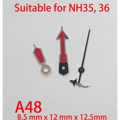 A48 suitable for NH35 watch pointers, watch accessories hand watch custom accessories NH36(No luminous)