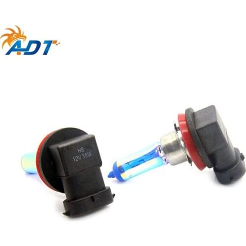 ADT H8 Car headlight bulb Blue white 8500K 12V Plasma Halogen Headlight bulb golden white crystal white super white 35W Headlamp