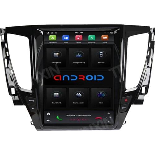 For MITSUBISHI PAJERO 2017-2018 Android 9.0 64GB Car GPS Navigation Car Radio Recorder ISP Carplay Multimedia Radio Player WIFI