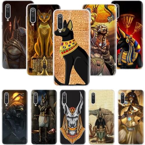 Egypt Nefertiti Anubis Ankh Cat Phone Case for Xiaomi Redmi Note 10 9 9S 8 7 6 8T 8A 7A 6A S2 K20 MI 10 9 8 CC9 F1 Lite Pro Soft