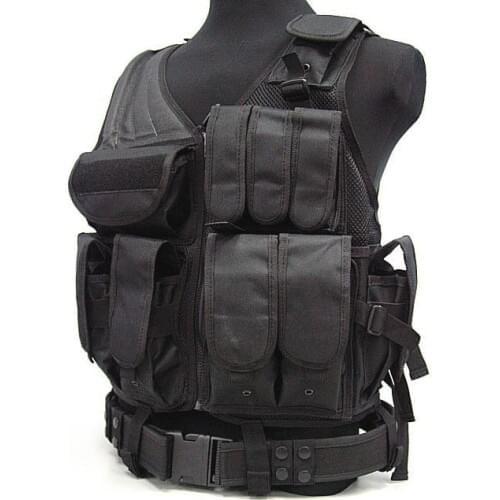 Airsoft Tactical Hunting Combat Vest Black