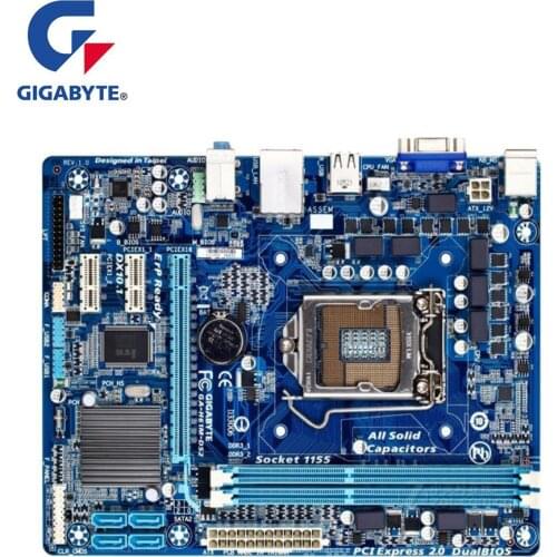 For Gigabyte GA-H61M-DS2 H61M-DS2 REV1.X 2.X Motherboard LGA 1155 For Intel H61 Used Desktop Mainboard USB2.0 SATA2 PCI-E X16