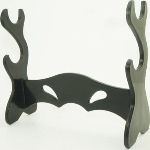 TWO BLACK ACRYLIC WIZARDING WAND DISPLAY STAND FOR WIZARD