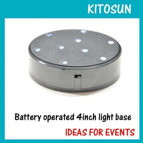 E-lluminator/4inch light base with 9pcs white led