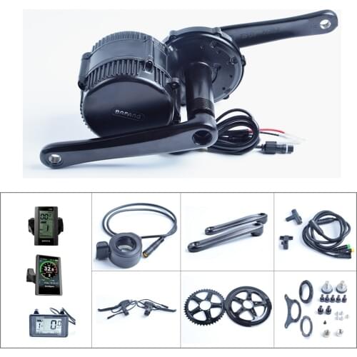 8fun Bafang Mid Drive Motor BBS01B Electric Bicycle motor 36V 350W Engine Conversion Kit with Display Crank Brake