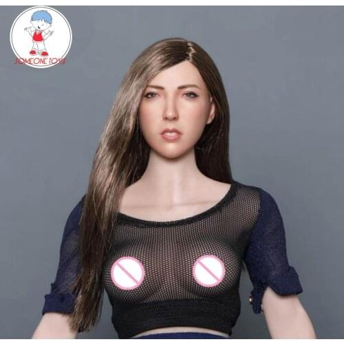 GACTOYS 1/6 GC043 Female Head Sculpt beautiful girl long curly Hair head carving model Fit 12" PH TBLeague action figure Body