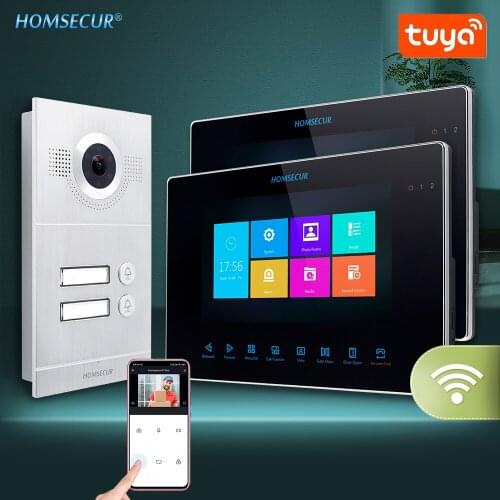 HOMSECUR 1024x600 7″ TFT LCD Indoor Monitor BM705HD-B with Power Supply for HDK Series Video Door Intercom System