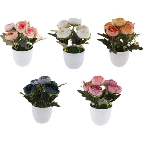 Artificial Peony Decorative Silk Fake Flowers Peonies For Home DIY Wedding Decor