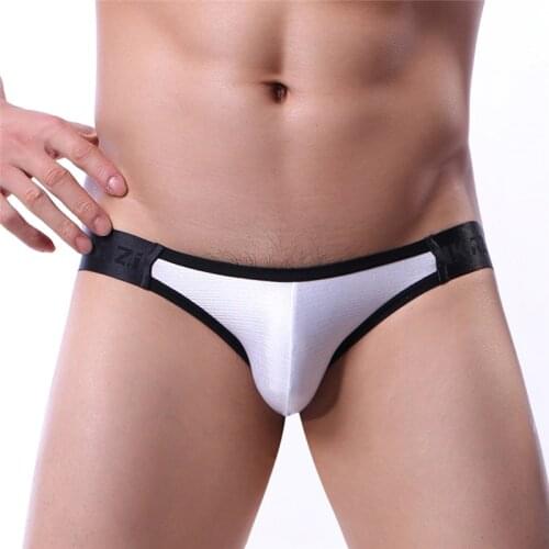Men Briefs Thongs and G Strings Sexy Gay Mens Underwear Smooth Ice Silk Briefs Mens T Back Thong Tanga Panties Briefs Underpant