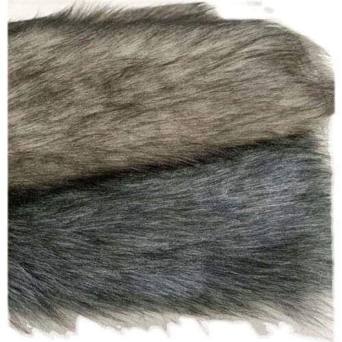 New imitation dog fur fabric dyed tip 4cm artificial Plush Faux Fur Fabric For decorative performance clothes Cosplay Handmade
