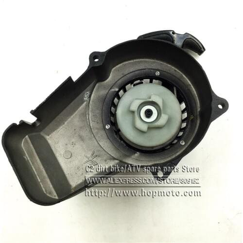 New Aluminium Easy Pull Starter Start Mini Pocket Bikes ATVs Quad 49cc Mower Engines Black color