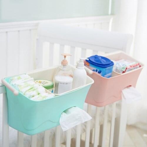 Baby Crib Bed Hanging Storage Box Inafnt Diaper Nappy Organizer Cot Newborn Toy Feeding Bottle Storage Bag for Crib Bedding Set