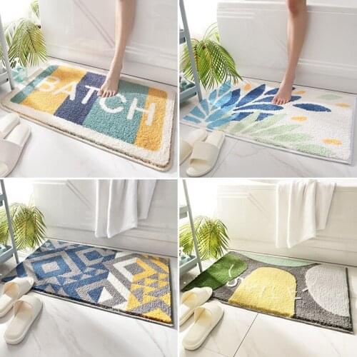 Rainbow Cartoon Door Entrance Bath Non-Slip Rug Home Soft Carpets For Living Room Thicken Bedroom Decor Absorption Water Doormat