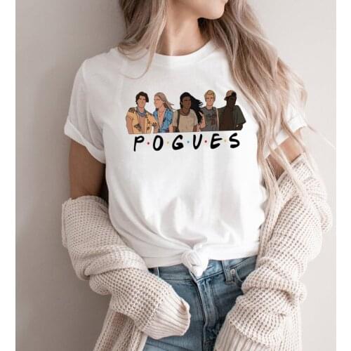 Pogue Life Shirt Pogues Friends Outer Banks OBX T-Shirt Women Summer T Shirt Harajuku Funny Graphic T Shirts Lady Girl Tops Tees