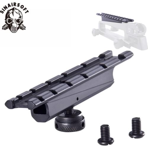 Tactical AR15 M4 M16 Carry Handle Scope Mount 20mm Picatinny Rail Base 12 Slots Flat Top For Paintball Rifle Pistol Hunting