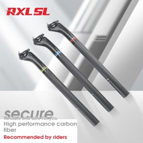 RXL SL Bicycle Seatpost Red/Blue/Green Seat post 27.2-28.6mm Carbon Seatpost UD Matte 350/400mm Seatpost Carbon