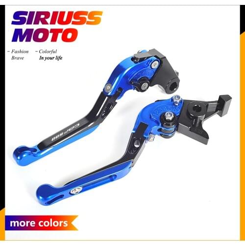 All CNC Blue Black Motorcycle Adjustable Foldable Brake Clutch Levers Case for Honda CBF600 CBF 600 SA 2010-2013