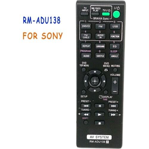 Replacement Remote Control RM-ADU138 For Sony AV SYSTEM AUDIO Home THEATER DAV-TZ140 HBD-TZ140 SS-CT121 SS-TS121 SS-WS121