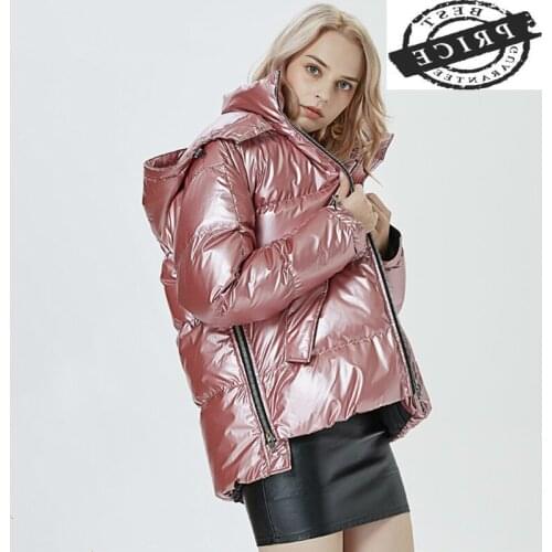 Winter Down Coat Female 20% White Duck Down Parka Thick Warm Ultra Light Down Jacket Women Korean Hooded Outwear LWL1232