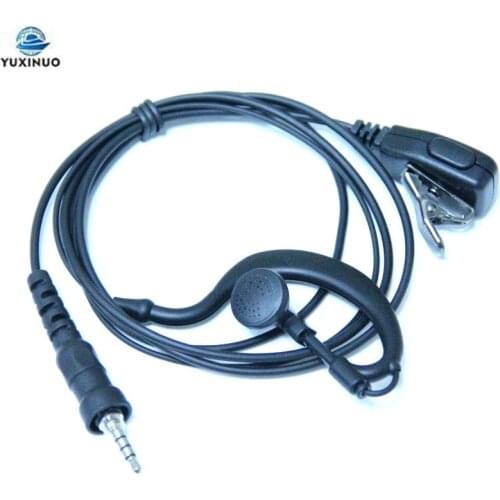 1 Pin G Shape Police Earpiece Headset with PPT Mic Microphone for Yaesu Vertex Radio VX6R VX7R VX-6R 7R 6E 7E 120 127 170 177