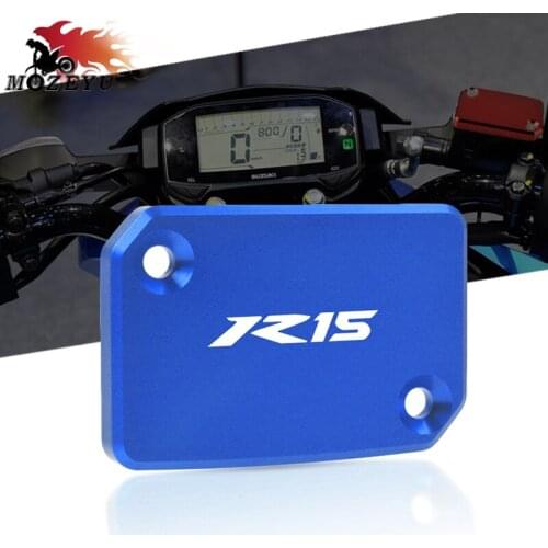 1PCS Aluminum Motorcycle Front Brake Fluid Reservoir Oil Cup Cap Master Cylinder Cover For YAMAHA YZF R15 V3 2017-2020 2019 2018