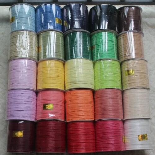 100% Plant Fibre Raffia Thread 250M Cottonseed Material Crochet Yarn For DIY Knitting Summer Hat Handbags Hand Knitting Yarn