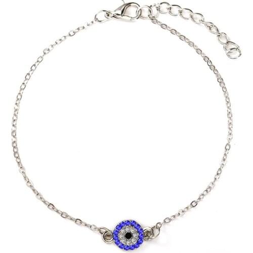 12 Pieces/Lot Crystal Anklet Foot Chain Ankle Bracelet For Women Devil Eyes Anklets Chains Barefoot Sandals Summer Jewelry