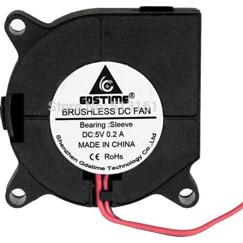 20 pieces/lot Gdstime 3D Printer Parts 5V 2Pin 4cm 40mm x 20mm DC Cooing Cooler Blower Fan