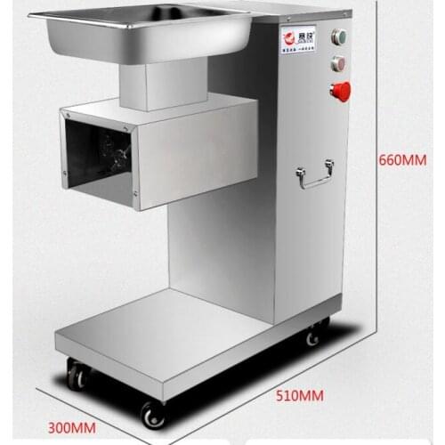 220V 110V Stainless Steel Meat Cutter With Pulley 10-50 inch Meat Slicer Meat Grinder Machine 500KG/hour