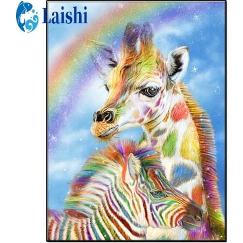 Diamond Painting Color animal, zebra 5d DIY Embroidery mosaic Cross Stitch Art Craft Full Square/Round Rhinestone Home decor