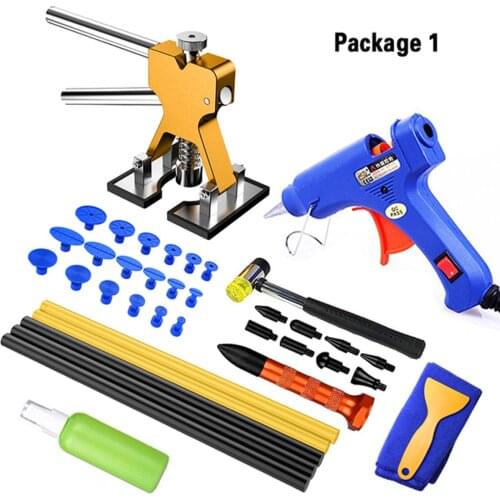 Car paintless dent repair tools Dent Repair Kit Car Dent Puller with Glue Puller Tabs Removal Kits for Vehicle Car Auto