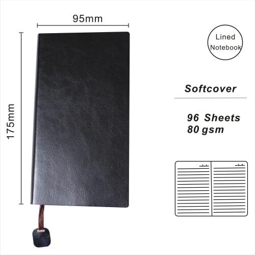 A6 PU Leather Lined Notebook With Pen Paper Notepad Custom Logo Daily Agenda Softcover Personal Planner OEM Welcome