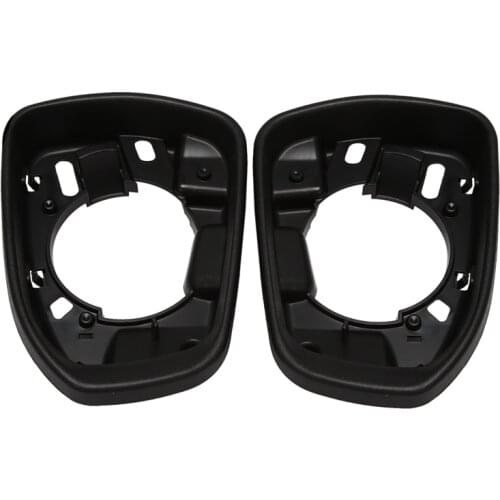 Side Mirror Frame Glass Holder Door Wing Glass Surround Trim Matte for Ford Mondeo MK5 MKV 5 V 2013-2019 Black