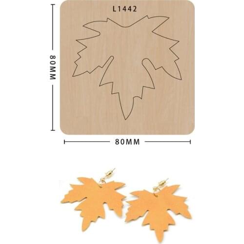 Maple earrings Mold Wood Cutting Dies Scrapbooking Cutting Dies Multiple Various Pattern Series New Dies For 2020