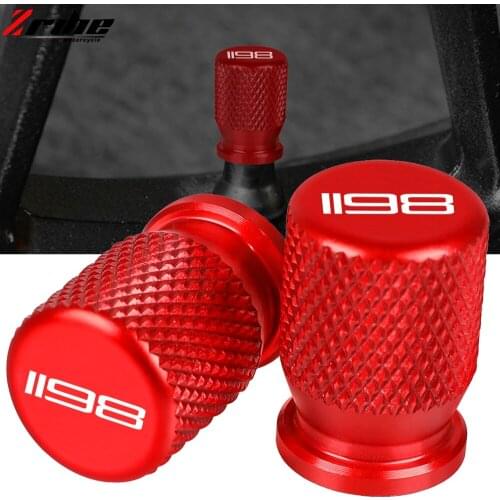For DUCADI 1198 1198R 1198/S/R 2009 2010 2011 Motorcycle Accessorie Aluminum Wheel Tire Valve Stem Cap Airtight Cover With Logo