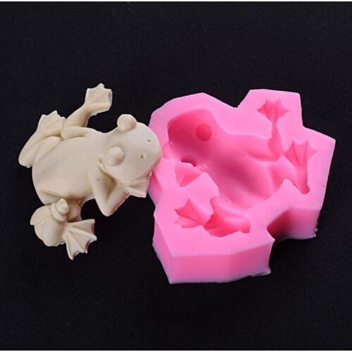 Frog Fondant Cake Mold Eco-Friendly Silicone Baking Tools Pudding Dessert Molds for Cookies Decorating Chocolates Soap Mould