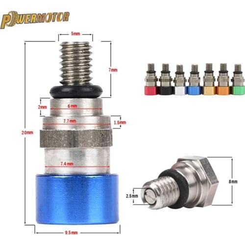 M5x0.8 Motorcycle Fork Air Bleeder Valve For Honda CR 80 85 125 250 500 CRF 250R 250X 450R 450X 250RX 450RX Kawasaki Yamaha
