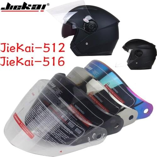 Motorcycle Bicycle Half Helmet VISOR FOR JIEKAI 515 512 516 ,SLIVER KOCHA MULTICOLOR CHOOSE