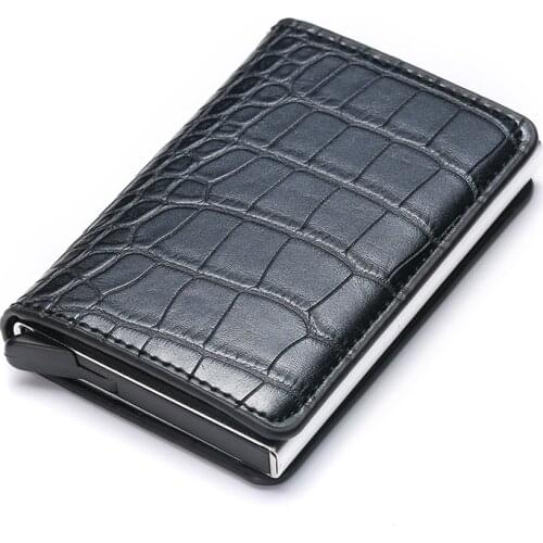 Zovyvol 2021 Men And Women Fashion Credit Card Holder Metal Aluminum Slim Card Wallets RFID Blocking ID Card Case Wholesale