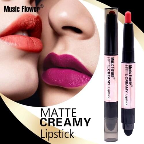 Best Selling Music Flower Moisturizing Lipstick Air Cushion Double Matte Lipstick Makeup Goods Cosmetic Gift for Women