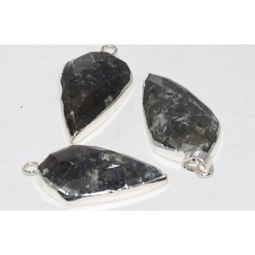 Fashion Jewelry Natural Labradorite Point Pendant Jewelry making 2020 Water drop flash gem stone pendant for women as gifts