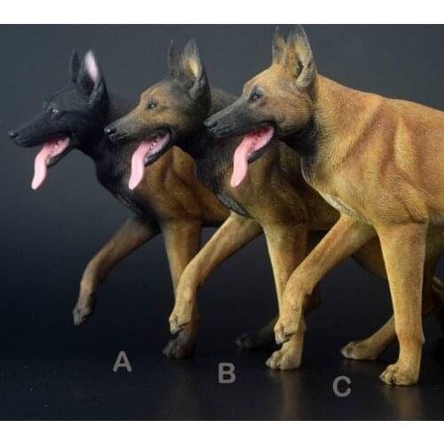 Mr.Z 1/6 Scale Simulation Animal police dog Pet Malinois dog Model Kids Toys Gift Model F 12" Action Figure Scene Car Decoration