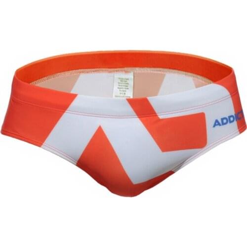 Men Swimwear Bikini Briefs Low Waist Print Swimming Trunks Sexy Underpants Swim Wear Beach Shorts Bugle Pouch Mens Bathing Suit